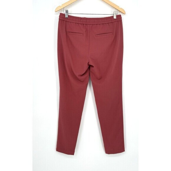Banana Republic Suit Pants Women's Santa Fe Red Size X Small Pull On Drawstring - Picture 6 of 9